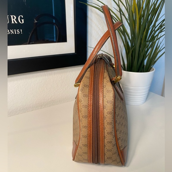 Vintage GUCCI Micro GG Supreme Handbag 1980’s Era - Picture 7 of 17